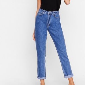 Are You Up to It High-Waisted Mom Jeans